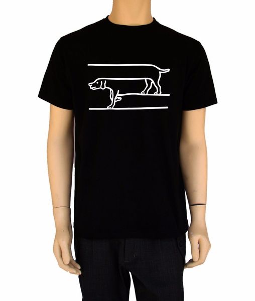 sport new summer style european style in soft cotton dog pets-mens t shirt-funny design-animals print black shirt men's tee shirt